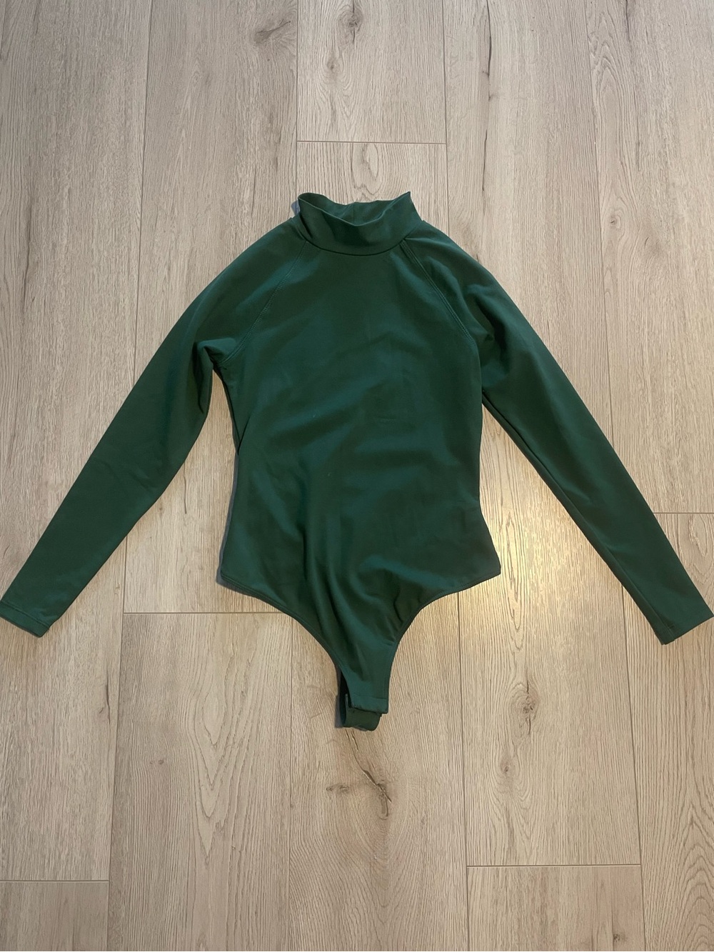 Free People Intimately Forest Green Turtleneck Bodysuit